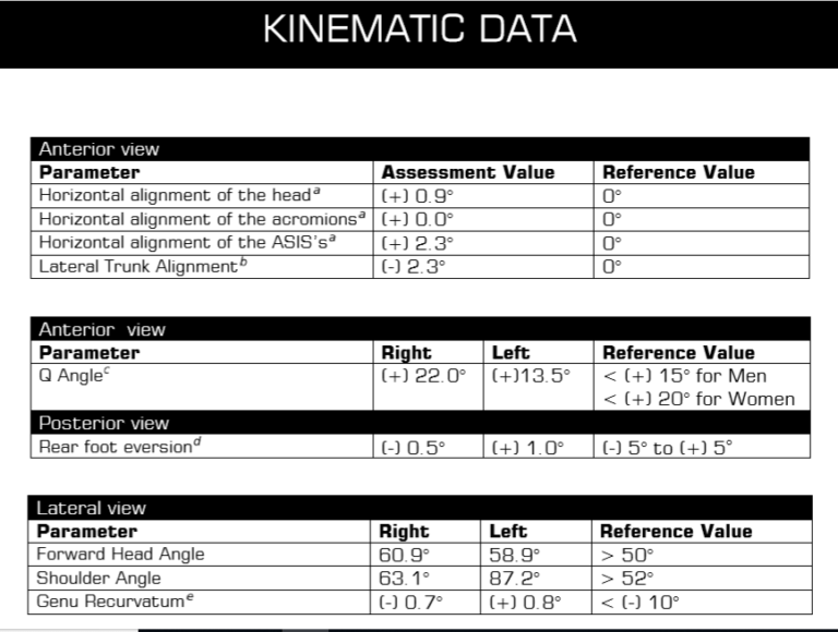 Posture-Analysis-posture-parameters